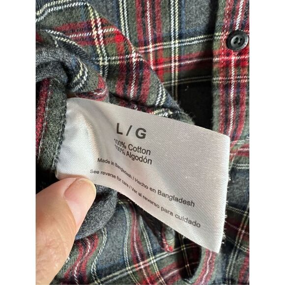 Eddie Bauer Mens Button Up Plaid Shirt Size L - Picture 3 of 4